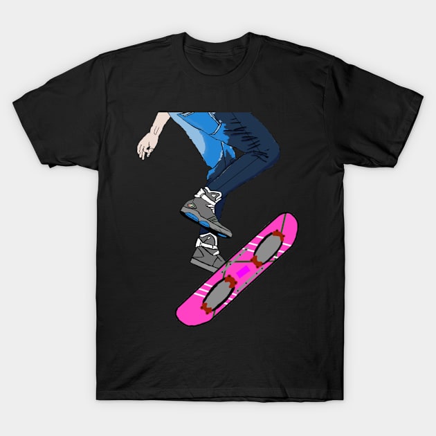 Flying Skateboard T-Shirt by DravenWaylon